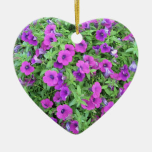 Purple Petunias Ornament