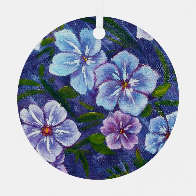 Purple Phlox Ornament (Front)