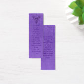 Purple Phoenix Rising, leather-effect bookmark (Desk)