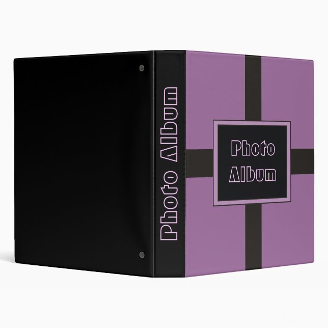 Purple Photo Album 3 Ring Binder (Background)