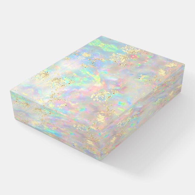 purple photo design paperweight (Angled)