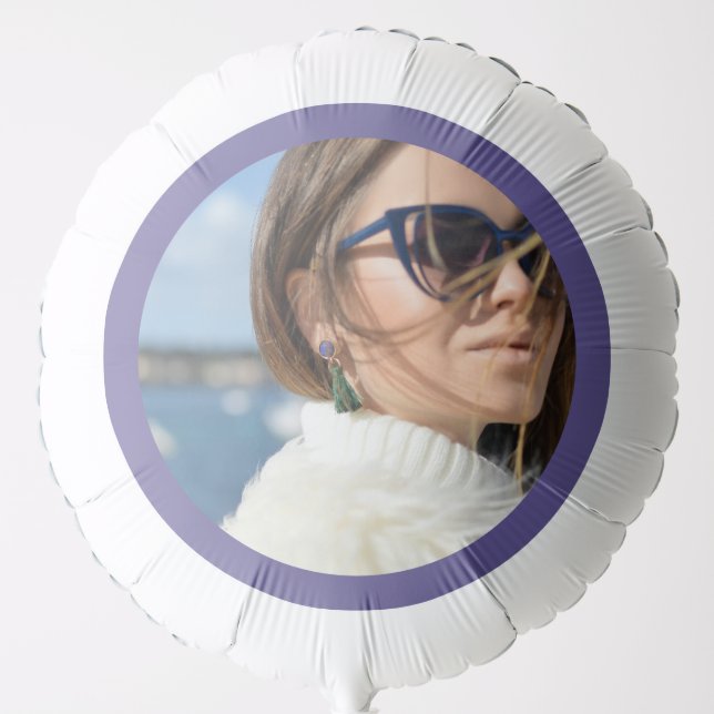 Purple Photo Helium Balloon (Front)