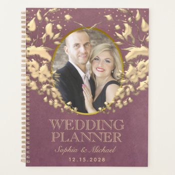 Purple Photo Wedding Planner by WeddingsByYanaBor at Zazzle