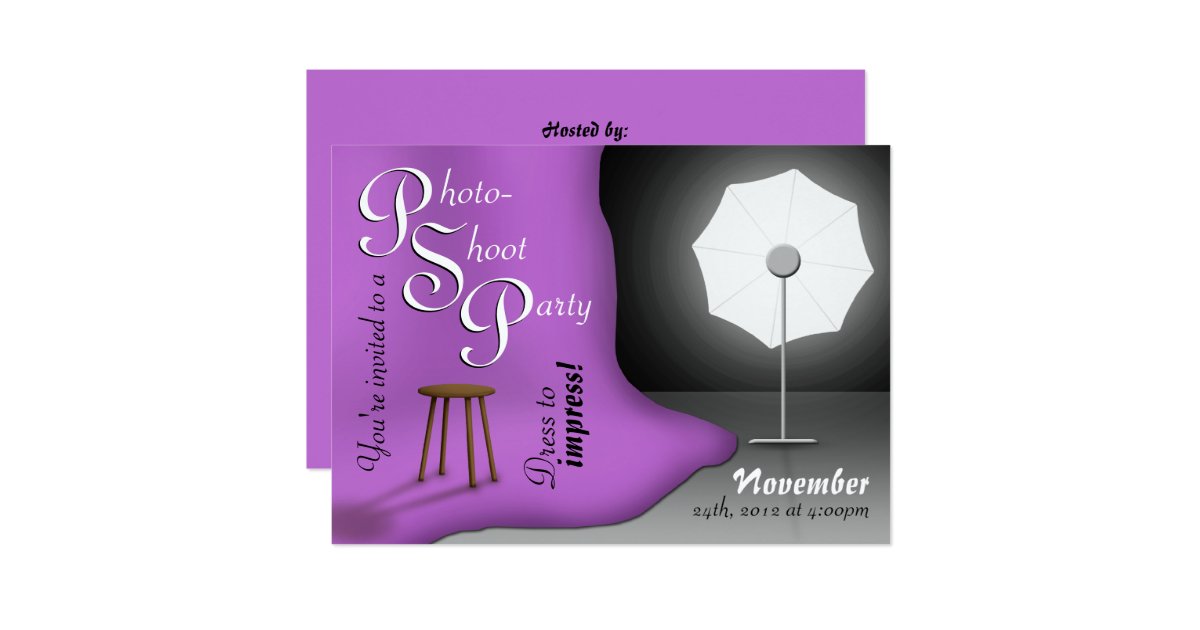 Photoshoot Party Invitations 4