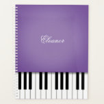 Purple Piano Music Keyboard CustomIzed Planner<br><div class="desc">This purple piano planner is designed for musicians who appreciate a touch of creativity in their organization. The deep purple hue contrasts beautifully with the keyboard design,  making it a must-have for pianists and teachers.</div>