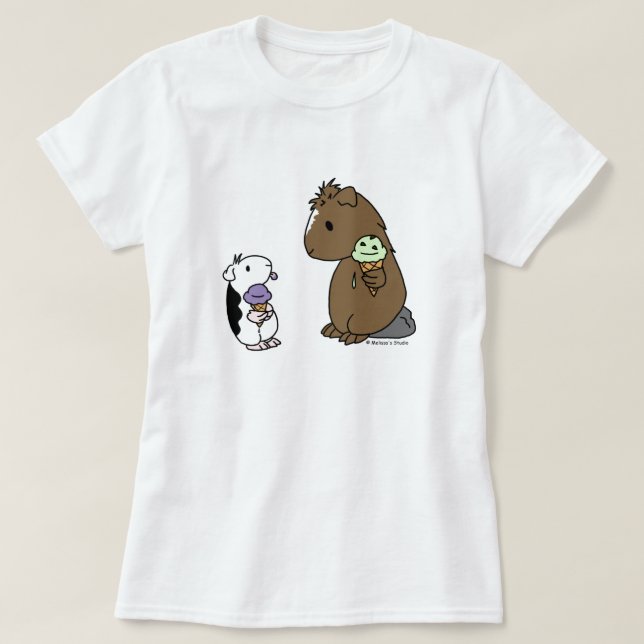 Purple Piggy Ice Cream T-Shirt (Design Front)