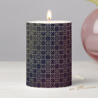 Purple Pillar Candle