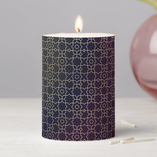 Purple Pillar Candle (In Situ)