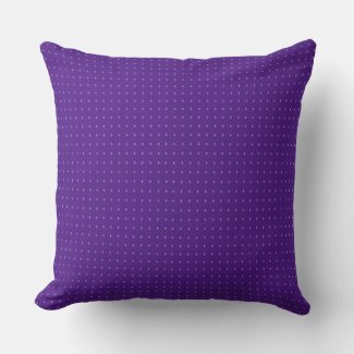 Purple Pin Dot Outdoor Throw Pillow