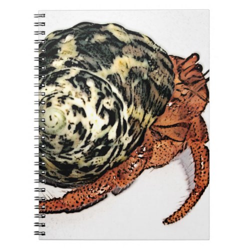 Purple Pincher Hermit Crab Design Notebook