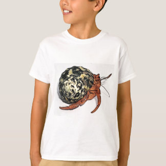 Purple Pincher Hermit Crab Design T-Shirt