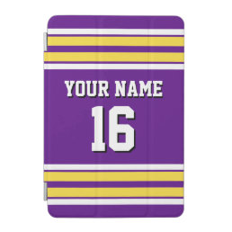 Purple Pineapple Wt Team Jersey Custom Number Name iPad Mini Cover