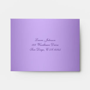 Purple, Pink A2 Return Address Envelope for RSVP's