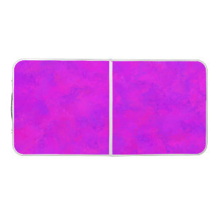 Purple Pink Abstract Pattern Beer Pong Table
