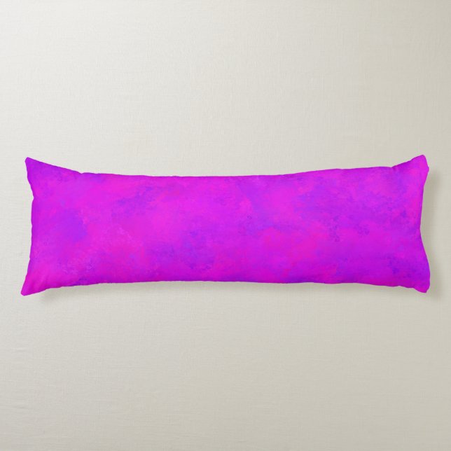 Purple Pink Abstract Pattern Body Pillow (Front)