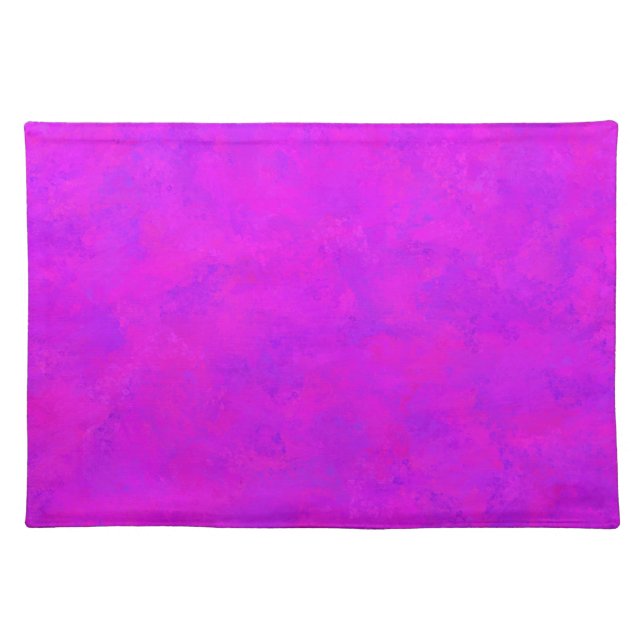 Purple Pink Abstract Pattern Cloth Placemat (Front)