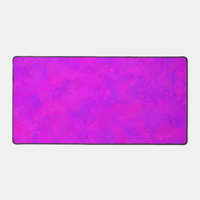 Purple Pink Abstract Pattern Desk Mat (Front)