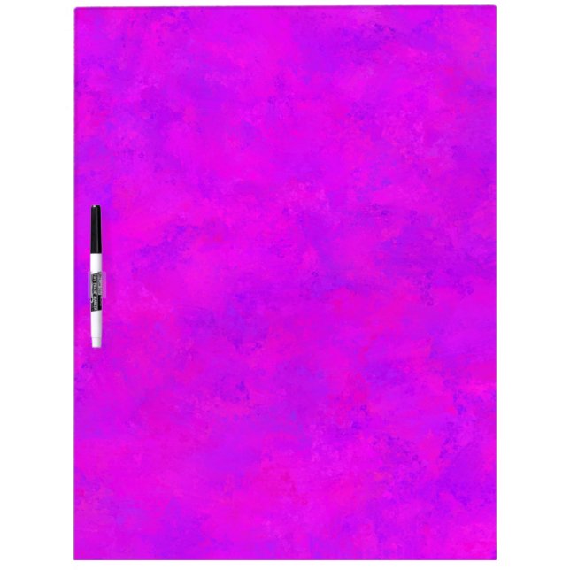 Purple Pink Abstract Pattern Dry Erase Board (Front)