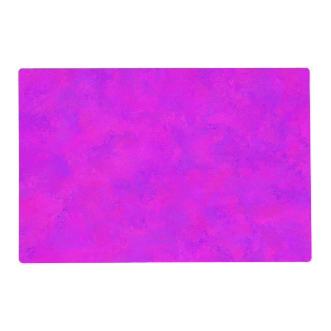 Purple Pink Abstract Pattern Laminated Placemat (Front)