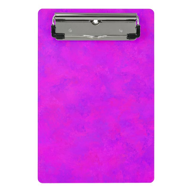 Purple Pink Abstract Pattern Mini Clipboard (Front)