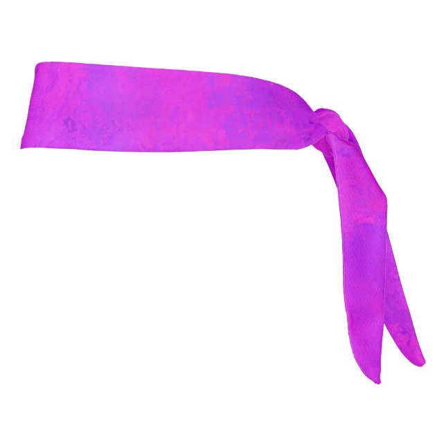 Purple Pink Abstract Pattern Tie Headband (Rotate 90)
