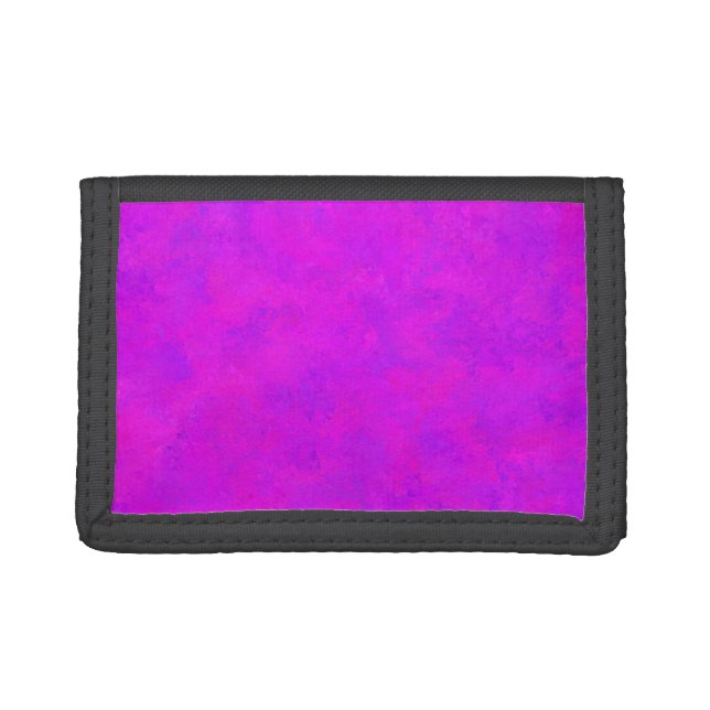 Purple Pink Abstract Pattern Trifold Wallet (Front)