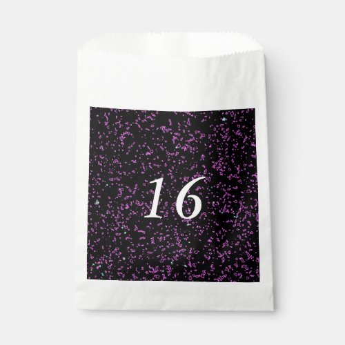 Purple Pink Abstract Patterns Cute 16th Birthday Favor Bag