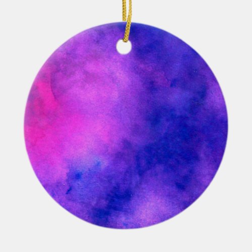 Purple Pink Abstract Texture Ceramic Ornament