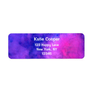 Purple Pink Abstract Texture Label