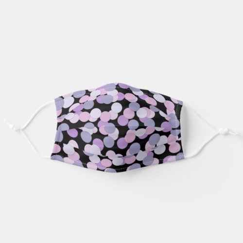 Purple Pink and Lavender Spots Adult Cloth Face Mask