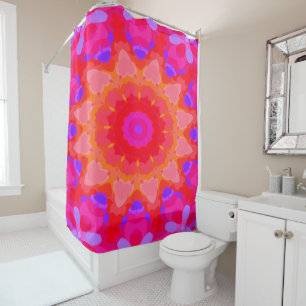 Purple, Pink and Orange Shower Curtain