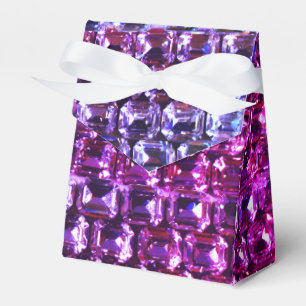Purple Pink blue diamonds, purple gemstone Favor Boxes