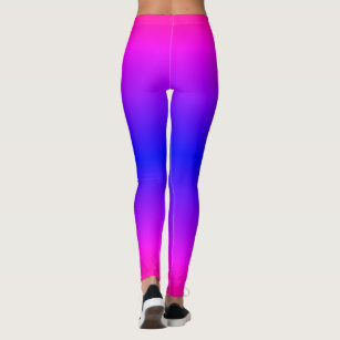 Bright Gradient Colorful Neon Leggings