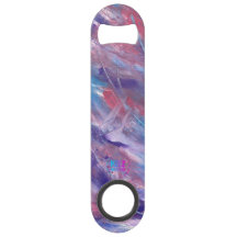 Purple Pink Blue White Bottle Opener