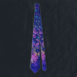 Purple Pink Butterfly Neck Tie<br><div class="desc">Modern Purple Pink Butterflies Neck Ties MIGNED Painting Design</div>
