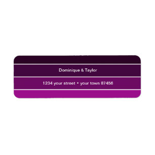 Purple - Pink Color Harmony Return Address Label
