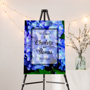 Purple pink dusty hydrangeas Wedding Foam Board