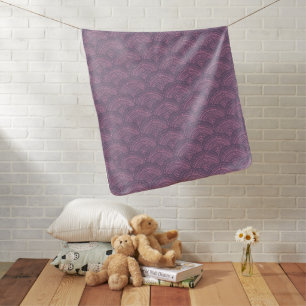 purple pink ethnic African traditional pattern Baby Blanket