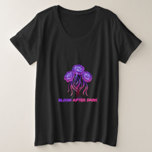 Purple Pink Fantasy Floral Plus Size Top