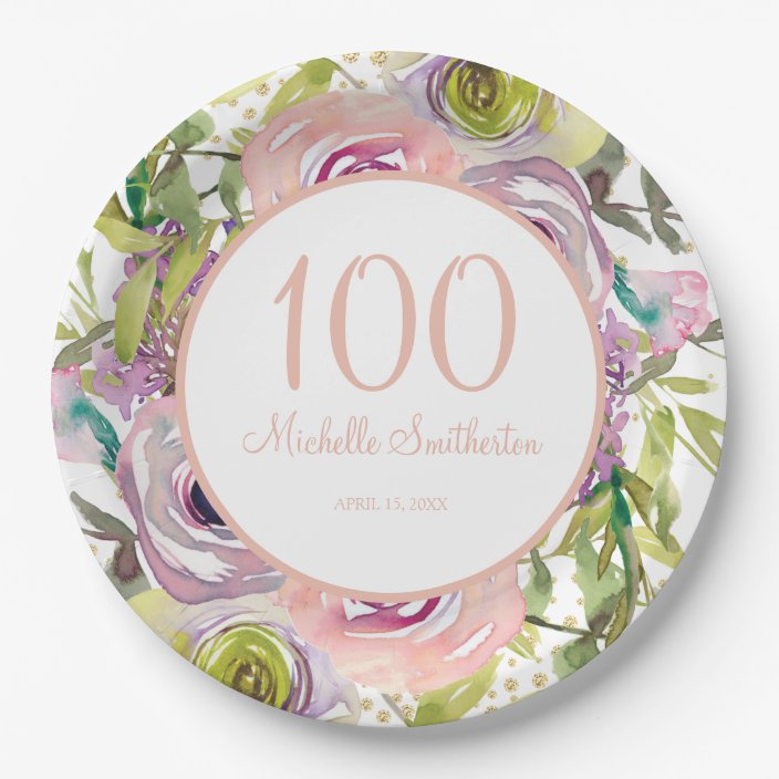 100 party plates