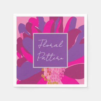 Purple Pink Floral Pattern Party