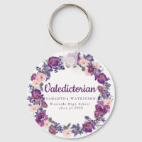 Purple & Pink Floral Valedictorian Graduation Gift