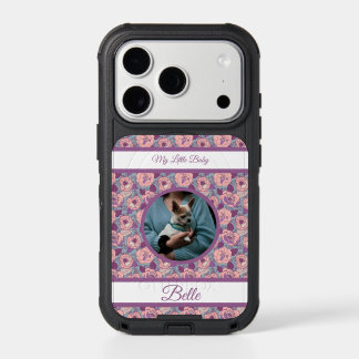 Purple Pink Flowers & banners with name/phrase iPhone 17 Pro Case