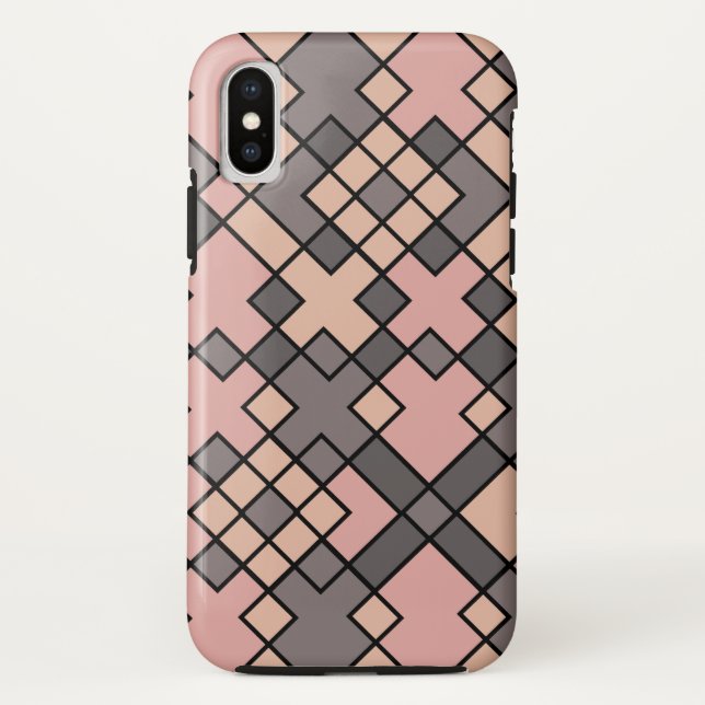 purple pink geometric pattern  Case-Mate iPhone case (Back)