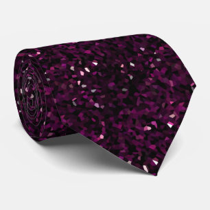 Purple Pink Glitter Ombre Sparkle Stylish Gift Neck Tie