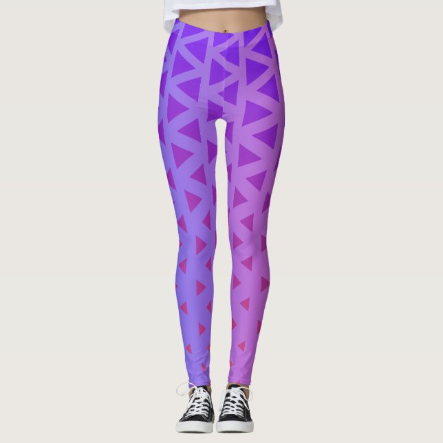 Purple Pink Gradient Yoga Pant (Front)