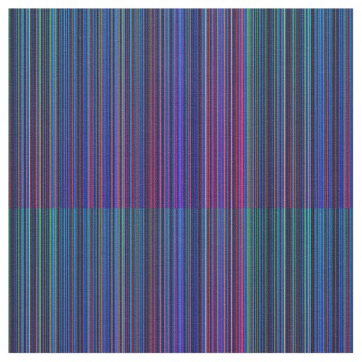 Purple pink green aqua blue stripe  fabric