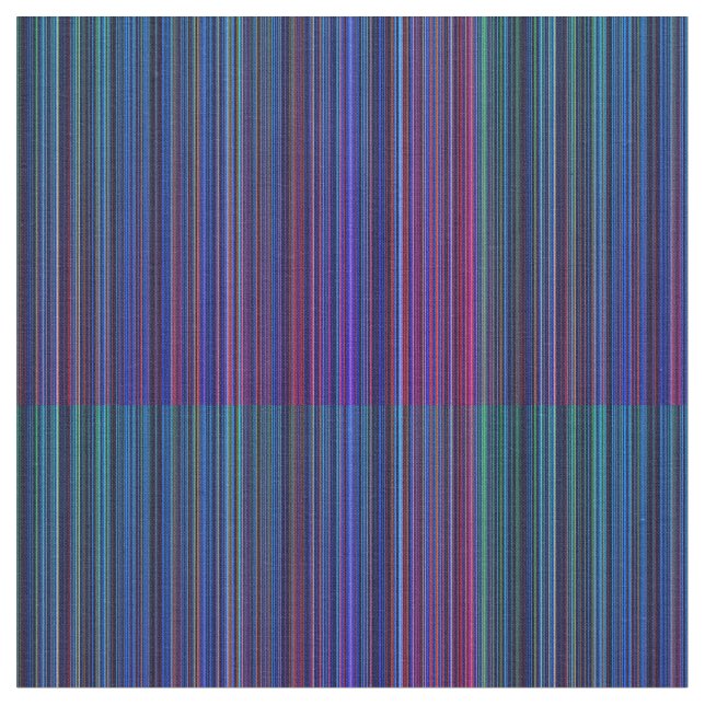 Purple pink green aqua blue stripe  fabric (Close Up)