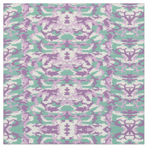 Purple Pink Green Camo Military Camouflage Fabric