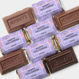 Purple Pink Halloween Trick Or Treat Personalized Hershey's Miniatures